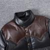 Thick Men Cowhide Leather Jacket Warm Genuine Cow Leather Duck Down Coat For -25~0 Degree Winter Clothing