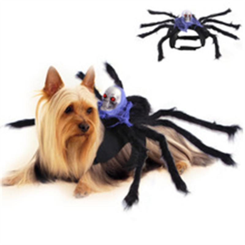 Pet Halloween Funny Spider Chest Back Creative Cat Dog Small Dog Transformation Costume