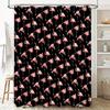 Bathroom Shower Curtain Floral Birds Pattern Waterproof Fabric Decor Vintage Farmhouse Rustic Home Textile Washable