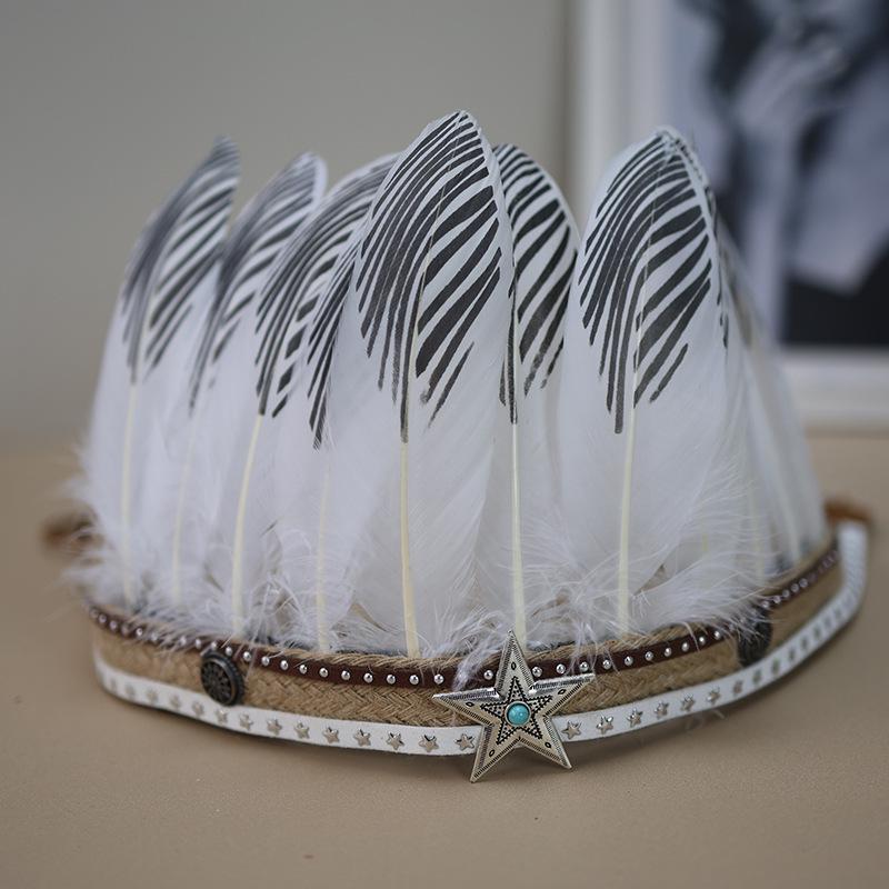 Native American Feather Headdresses: Versatile Styles for Children & Adults, Perfect for Festivals, Performances, and Costumes.