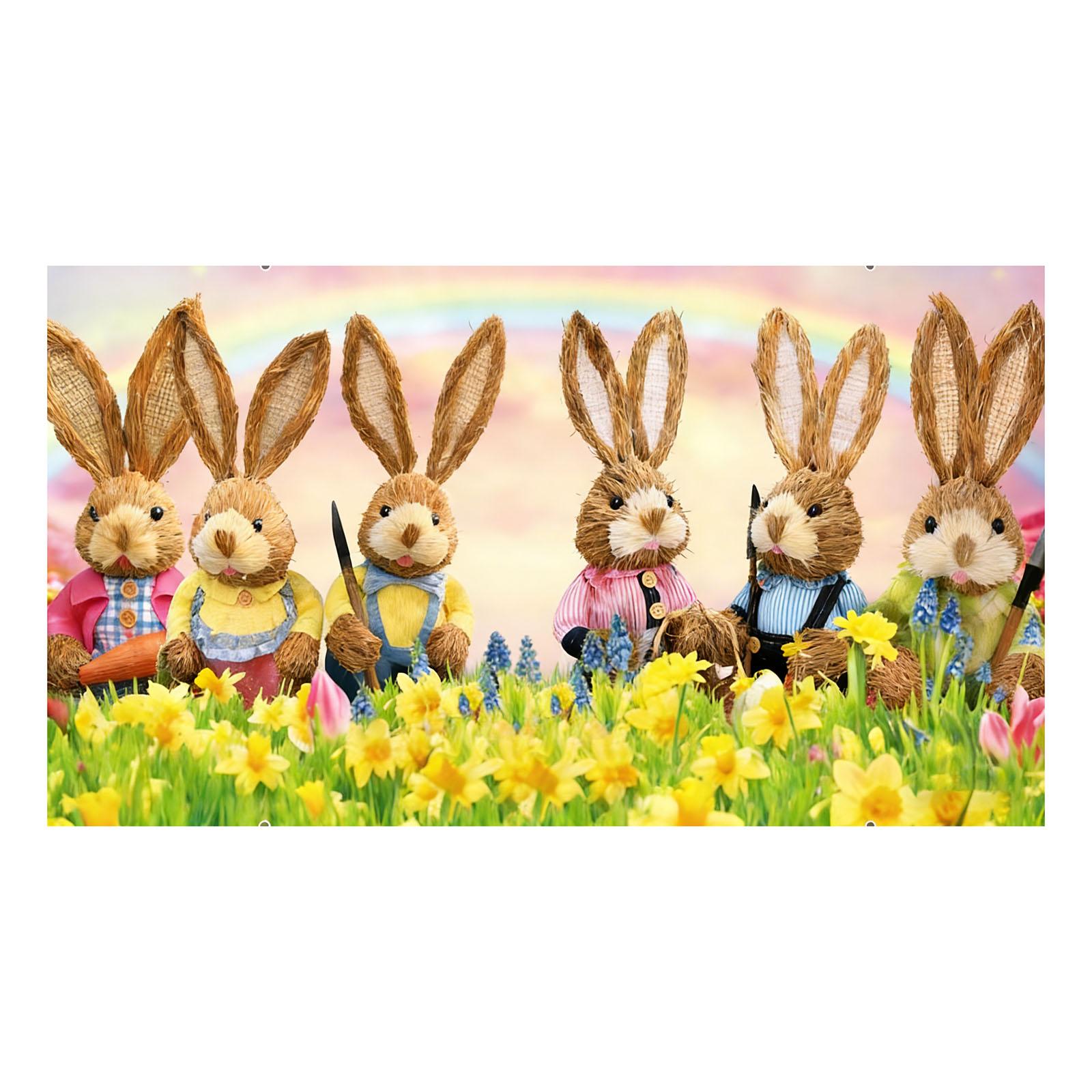 Easter Garage Door Cover Garage Door Decoration Easter Garage Door Banner Large Easter Egg Spring Summer Banner For Mantle One Size