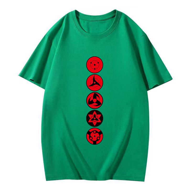 

Japanese Anime Naruto Uchiha Itachi Print T Shirt Cotton Short Sleeve Unisex Couple Streetwear Tops S