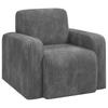 Armchair Light Gray Corduroy