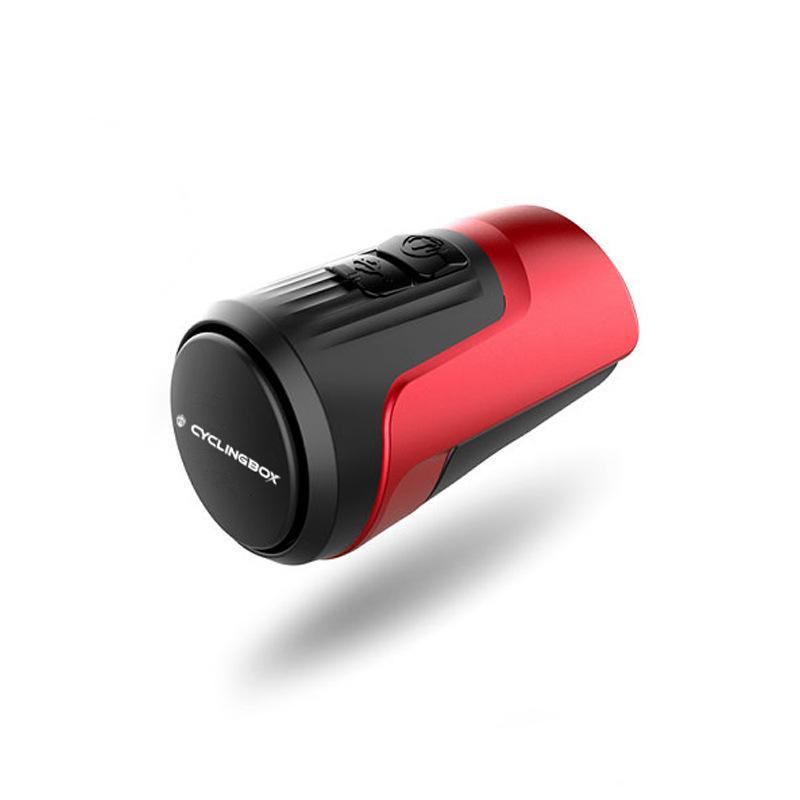 Alarm Antykradzieżowy do Roweru Górskiego Elektryczny Klakson 125dB Dzwonek Rowerowy z Ładowaniem USB ELECTRIC HORN czerwony