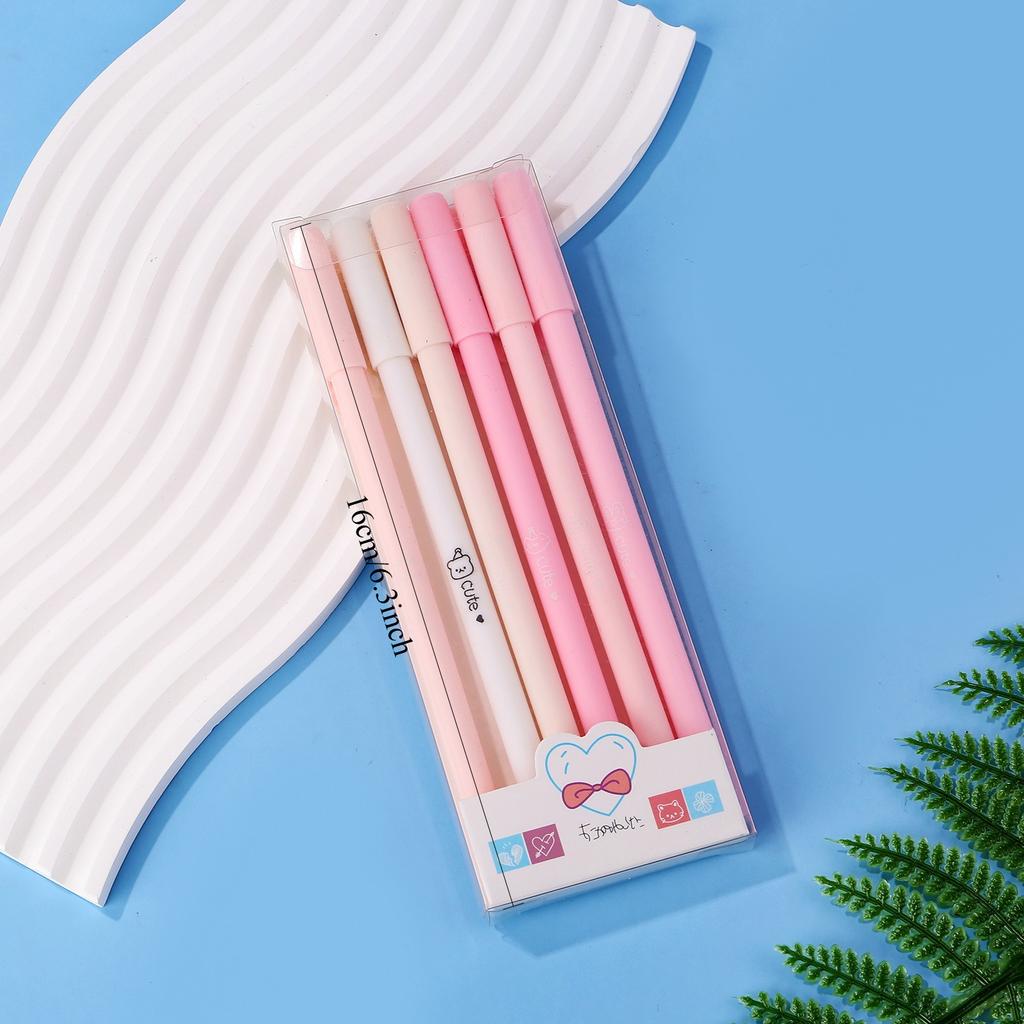 5Pcs Morandi Color Neutral Pen Writing Suitable for Office Work, Brushing Questions, Signing Writing, Diaries, Notes, Student Classroom Prizes, Frie