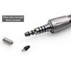 Niceden Dental Standard Head Air Turbine Handpiece High Speed Stainless Body K-Type Quick Coupler with Optic Light for FG Burs2/4/6 Hole
