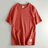 Leak-Picking! Export Export Japan Pure Cotton Men Casual Pure Color Short Sleeve T-Shirt Tail Order Cattle Goods OEM Goods Bottoming Shirt