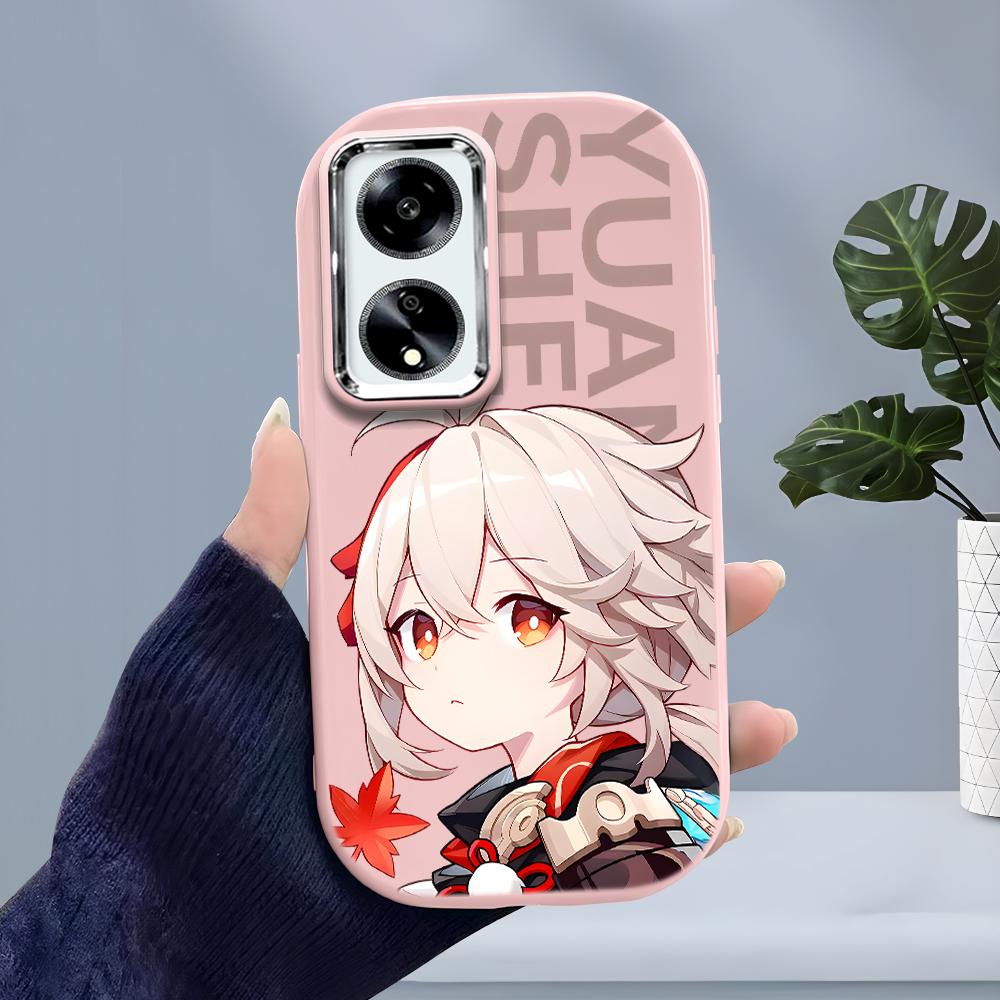 Solid Color Silver Edge Lens Soft Liquid Silicone Shockproof Phone Case for iPhone Samsung Huawei Honor Xiaomi Redmi OPPO Realme Vivo Infinix Tecno