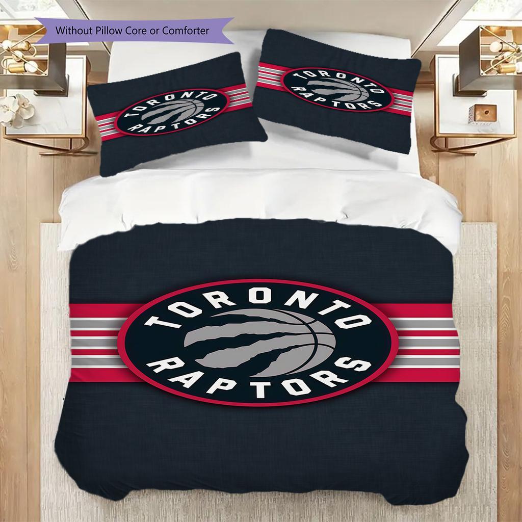 Set da tre pezzi Spirit del Basket Toronto Raptors(1 * copripiumino + 2 * federa, senza nucleo)Set biancheria da letto Copripiumino e federa