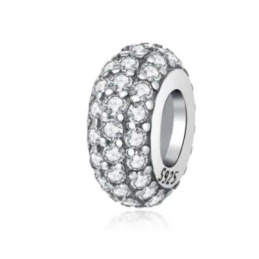 Новые разноцветные блестящие циркониевые подвески-бусины для DIY-украшений, подходят для серебряного браслета-браслета, ожерелья, брелка, женских аксессуаров