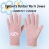 Children's Winter Cartoon Gloves: Warm, Velvet-Lined, Windproof, Cold-Proof for Boys' and Girls' Outdoor Cycling