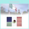 Celebre a Unidade Com a Bandeira da Amizade EUA México 90*150cm Feita de Tecido de Poliéster Durável