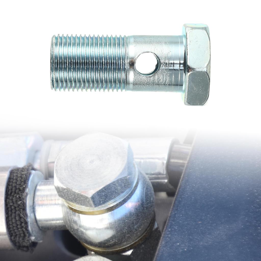 X AUTOHAUX 2 Sets Universal Auto Banjo Bolt Brake Fitting Adapter Kit Brake Line Thread Bolts and Washers M20*1.5*54