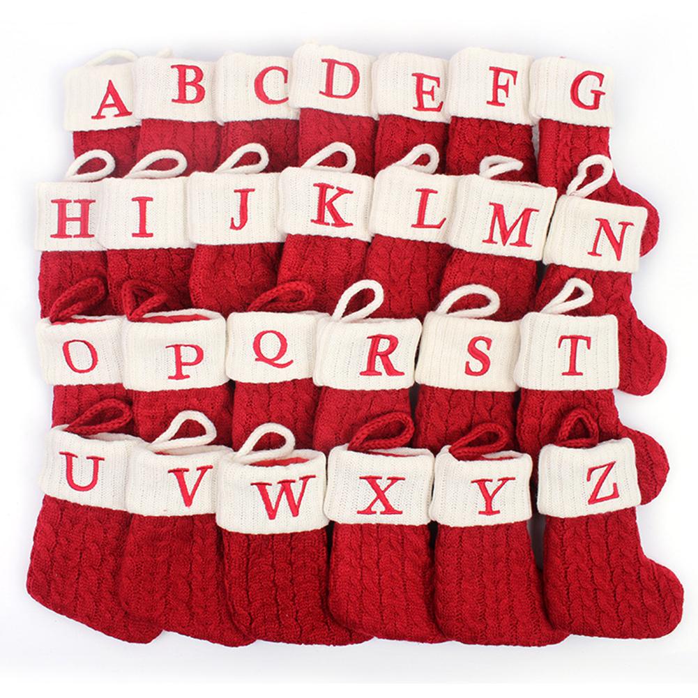 Socks 2022 Christmas Decorations Christmas Stocking Xmas Socks High Capacity Red