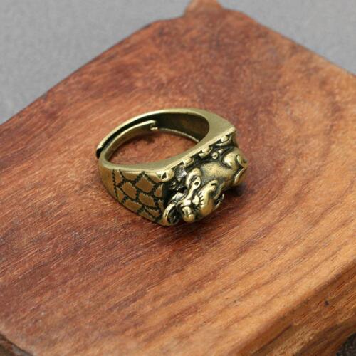 Brass Pixiu Rings Collection Accessories Figurines Copper Adjustable Ring Gifts