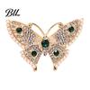 Vintage Lapel Pins Women Rhinestone Butterfly Brooch Pin, Insect Alloy Badge Pin Jewelry Accessories for Daily Wear Wedding Party Prom Bridal