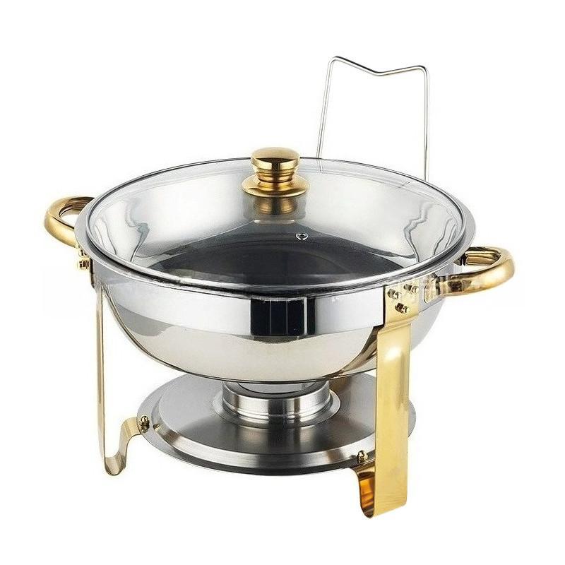 Large Capacity Stainless Steel Buffet Stove Hotel Insulation Stove Restaurant Circular Alcohol Heating Stove Food Heater