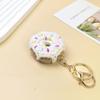 Mini Crochet Donut Keychain Colorful Food Shape Key Ring Handmade Knitted Keychain  Bag Pendant