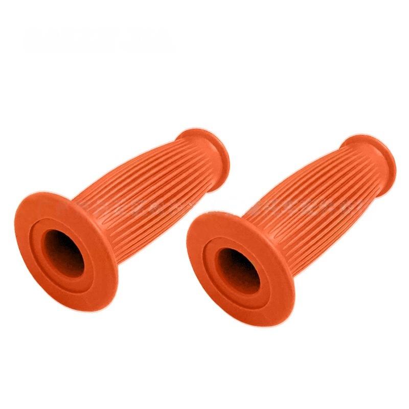 22MM Vintage Rubber Moto Handlebar Grips Anti-Slip Universal Fit for Cafe Racer Old School Bike Mod