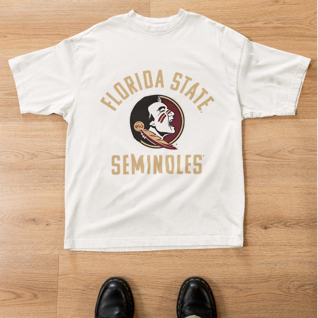 Vintage Spear Warrior College Style Shirt Garnet Gold Fan Graphic Tee