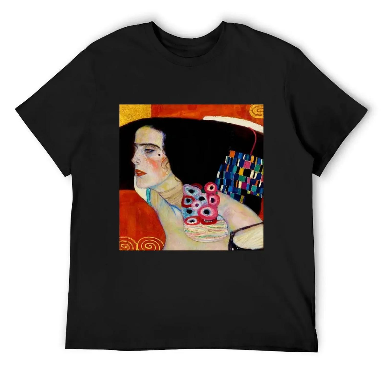 

Gustav Klimt Judith II detail T-Shirt Short sleeve tee Louboutins graphic t shirt vintage designer t shirt men S