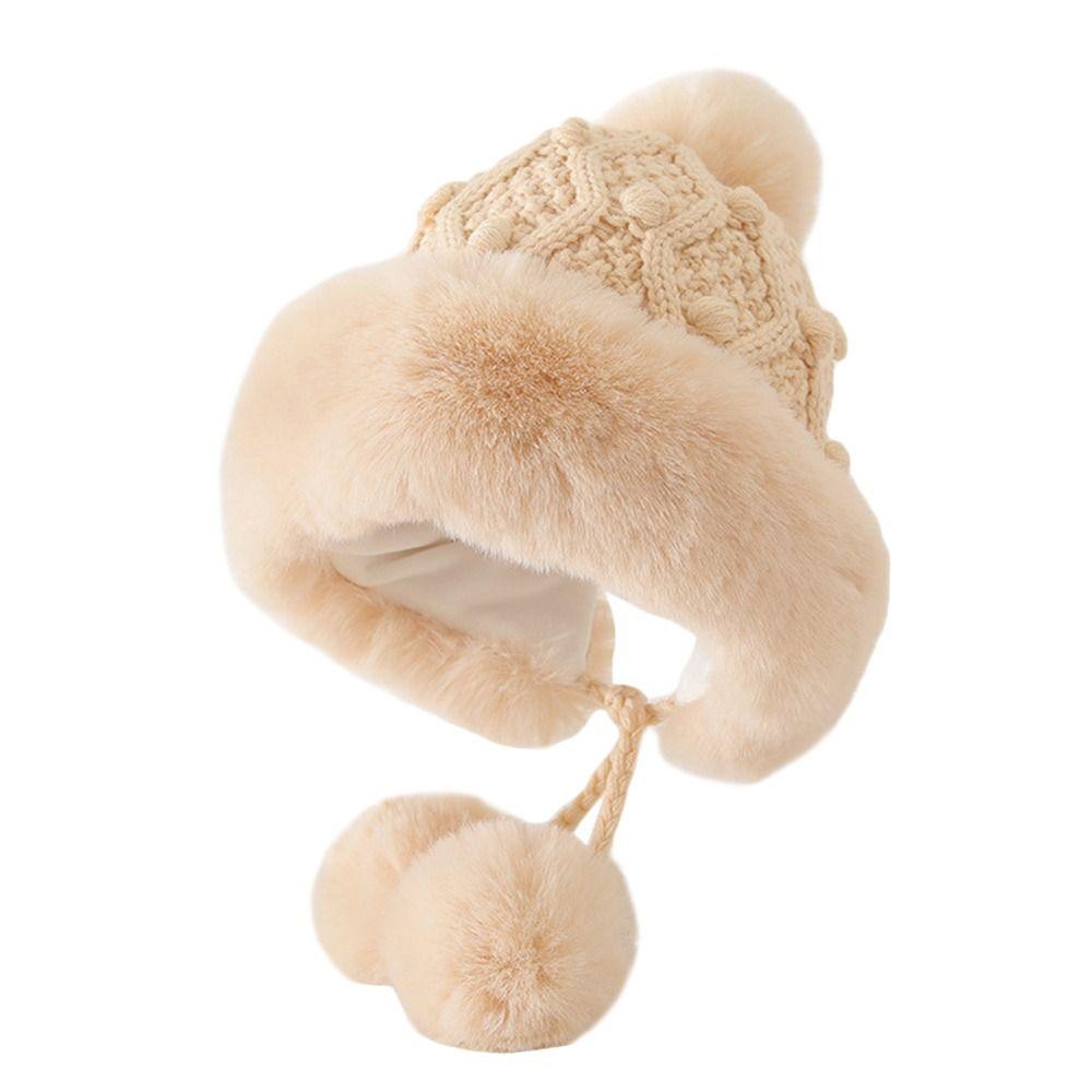 Căciulă Schi Îngroșată Rezistentă la Vânt Căciulă Caldă pentru Copii Căciulă Beanie Drăguță pentru Iarnă pentru Copii în Aer Liber