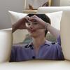 KKorean actor Song KangS Cushion Cover Breathable and skinfriendly linen pillowcase square removable and washable cushion
