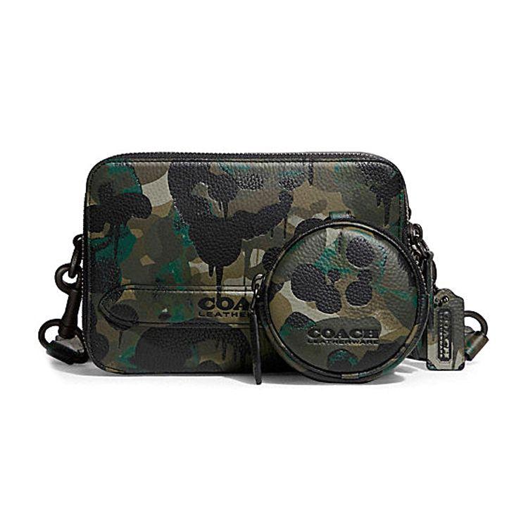 

Coach Charter 19 Printed Mixed Leather Shoulder Crossbody Bag Small Men bags Camouflage C5330-GNBL Basic Set (Bag+Dust Bag)