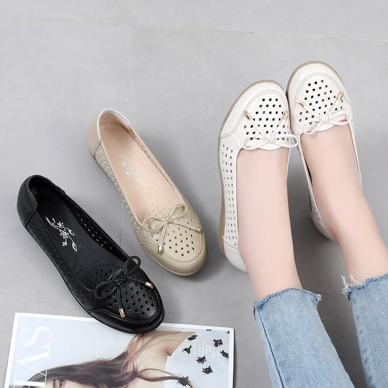 Fashion GKTINOO 2025 Women Loafers Casual Shoes Fashion Breathable Genuine Leather Shoes Sneakers Women Flat Shoes Female Footwear
