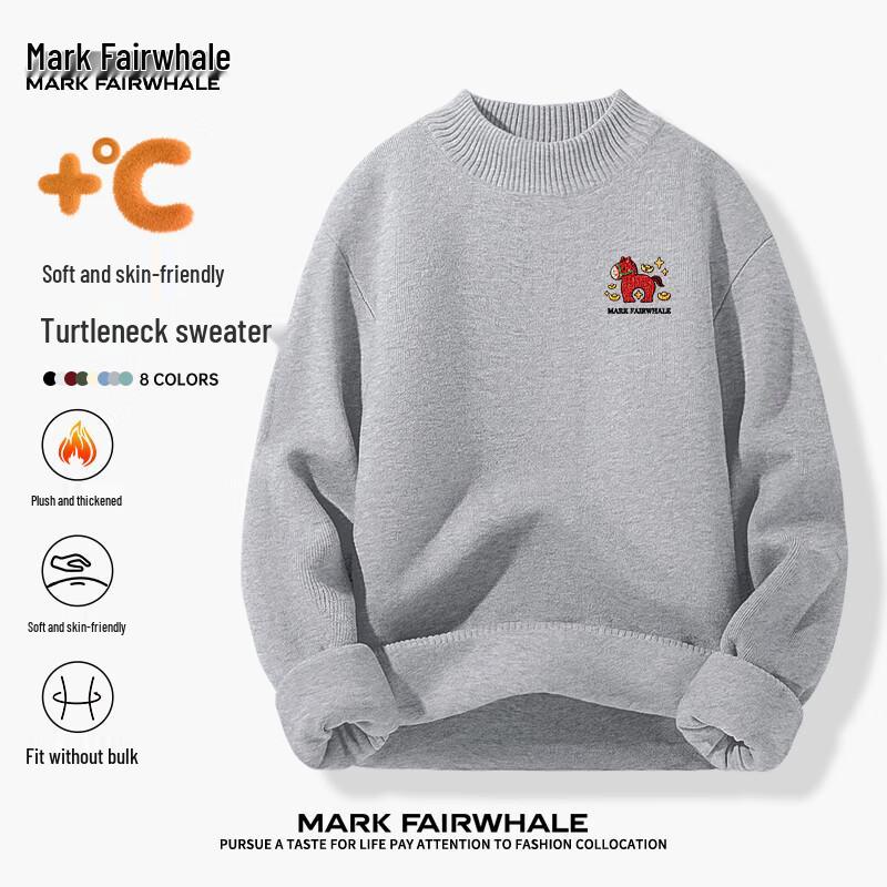 Mark Fairwhale Men s Versatile Mock Neck Pullover Sweater 2XL