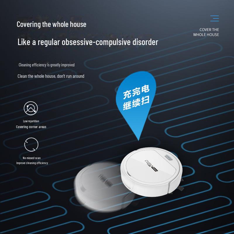 "Automatic Intelligent Sweeping & Mopping Robot - Wireless Mini Vacuum Cleaner for Home"