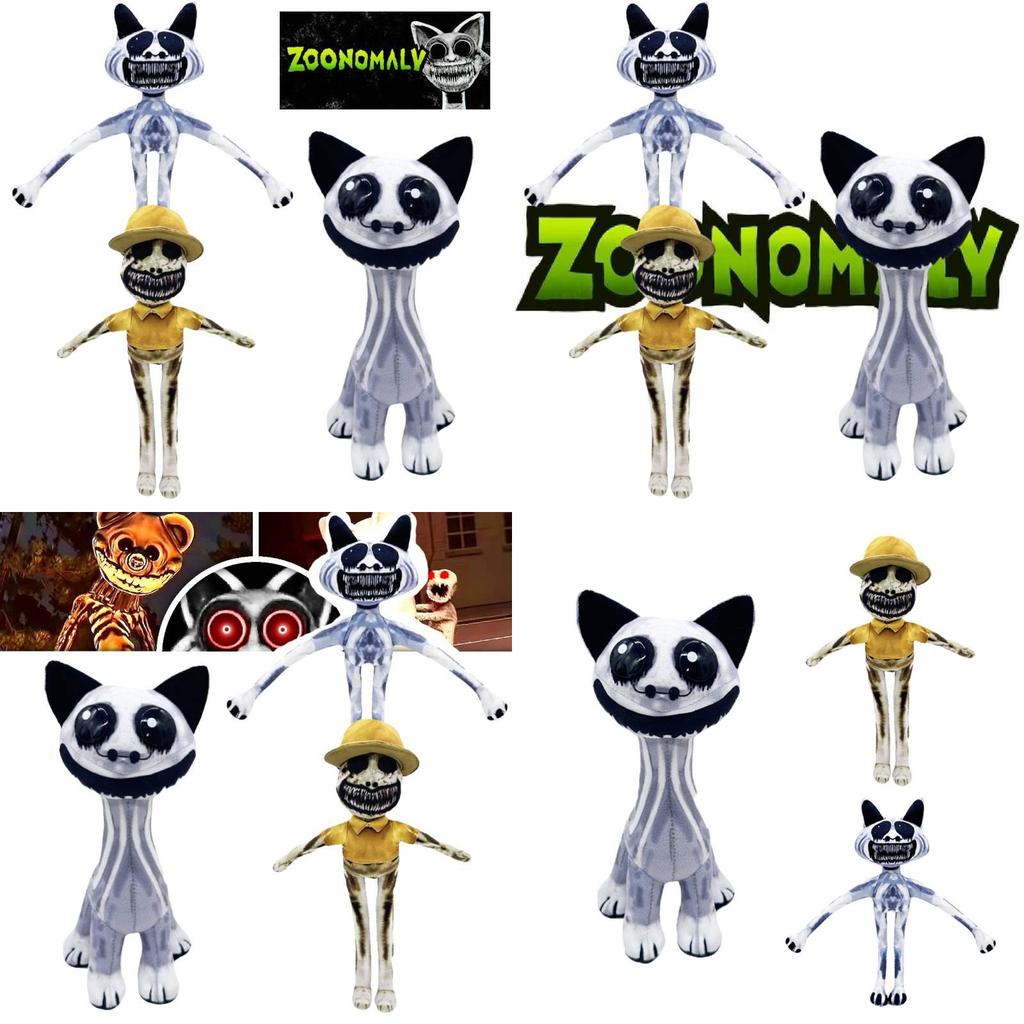 Cute Zoonomaly Plush Misfit Animal Zoo Stuffed Toy Short Fur Sitting Standing Skull Ghost