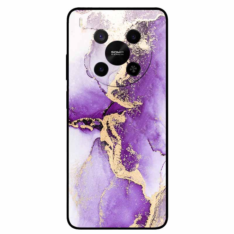 Für ZTE Blade V70 Max / Nubia V70 Max Marmor-Bemaltes Weiches TPU-Silikon-Rückseitenabdeckung Case Für Blade V70 Max Fusion Black Case V70Max