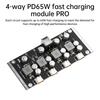 4-way PD65W Fast Charging Module PRO Type-C Interface Support PD3.0/2.0 QC3.0/2.0 FCP AFC Fast Charging DC5.5*2.5/DC5.5*5.1
