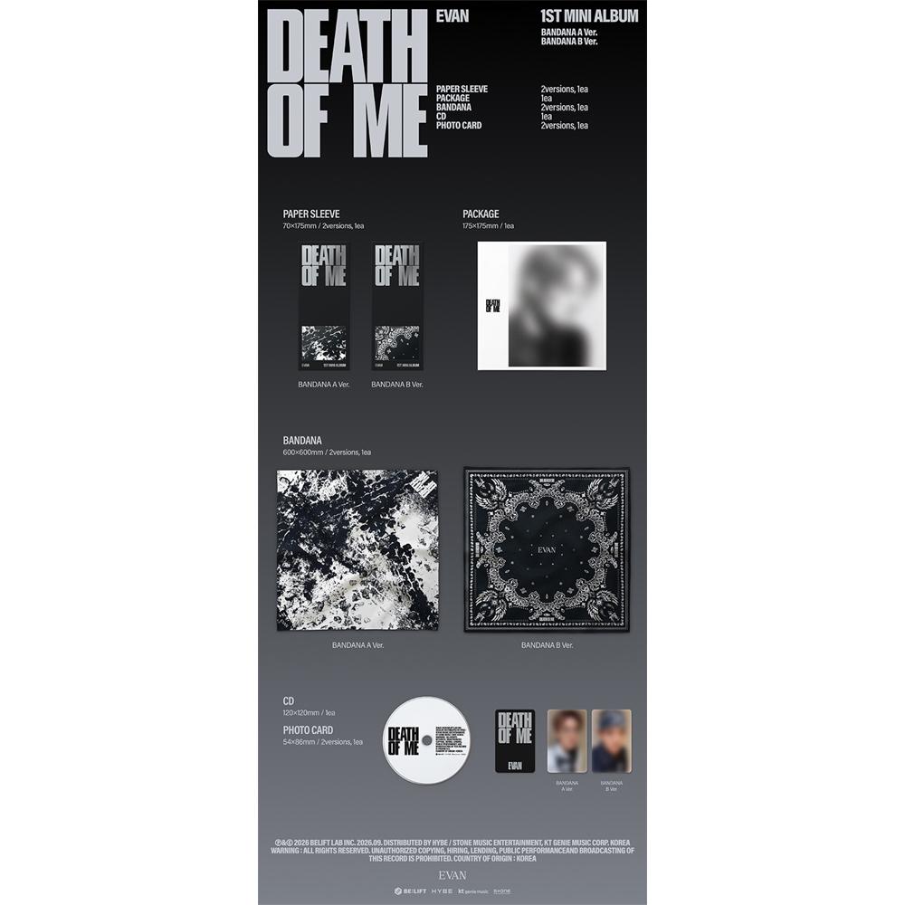 [Vorbestellung] EVAN - DEATH OF ME (BANDANA Ver.)