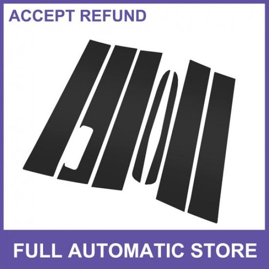 7pcs Door Pillar Window Trim for FORD MAVERICK 22-23 Black