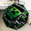 Mine-craft Game Umbrella 8-Frame for Travel, Camping, Casual Lightweight Portable Umbrella, Essential for Every Family Holidays Gift