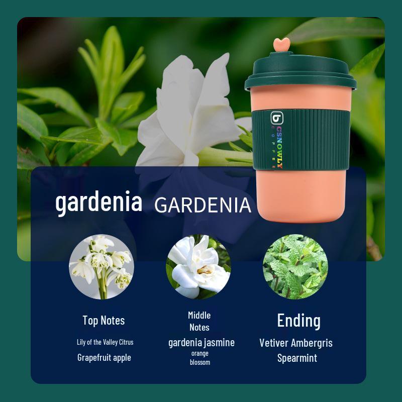 Car Coffee Cup Aroma Diffuser: Long-Lasting Essential Oil Fragrance, Odor Remover, and Freshener.