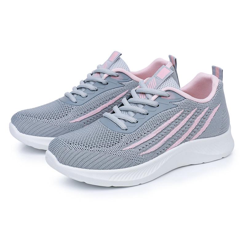 Summer 2025 Women's Fly-Knit Breathable Casual Sports Shoes - Soft Sole & Non-Slip