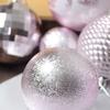 100pcs Plastic Material Christmas Ball Multi Color Shatterproof Christmas Tree Decoration 3/4/6cm Size Painted Design
