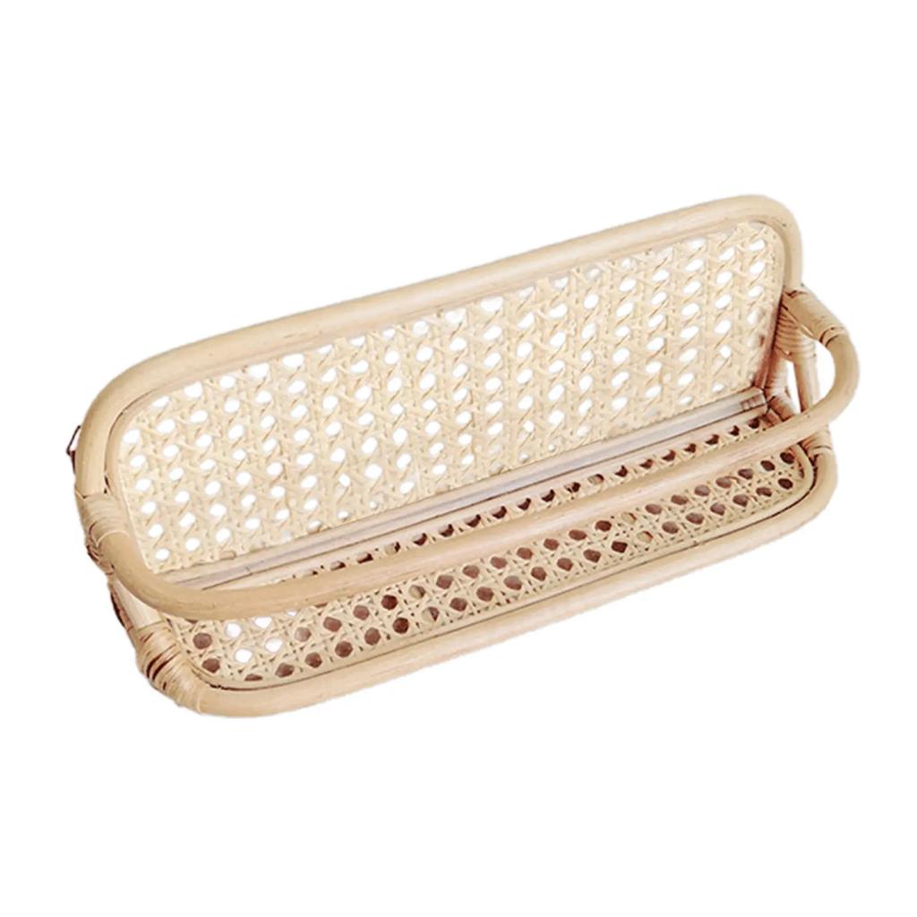 Rattan Wall Hook Hanger Children's Clothing Storage Box Coat Hanger Room Decoration Household Anti-theft Daily Necessities