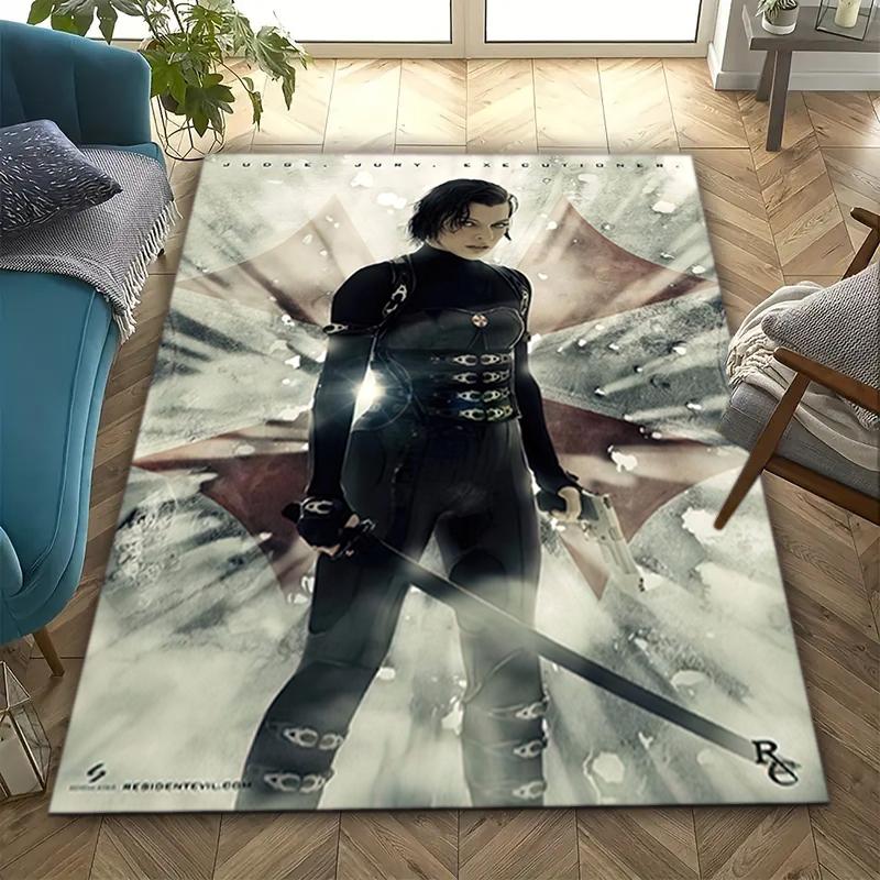 1PC Resident Evil Print Rug - home decoration Carpet For Living Room Bedroom Flooring Computer Chair Area Rug