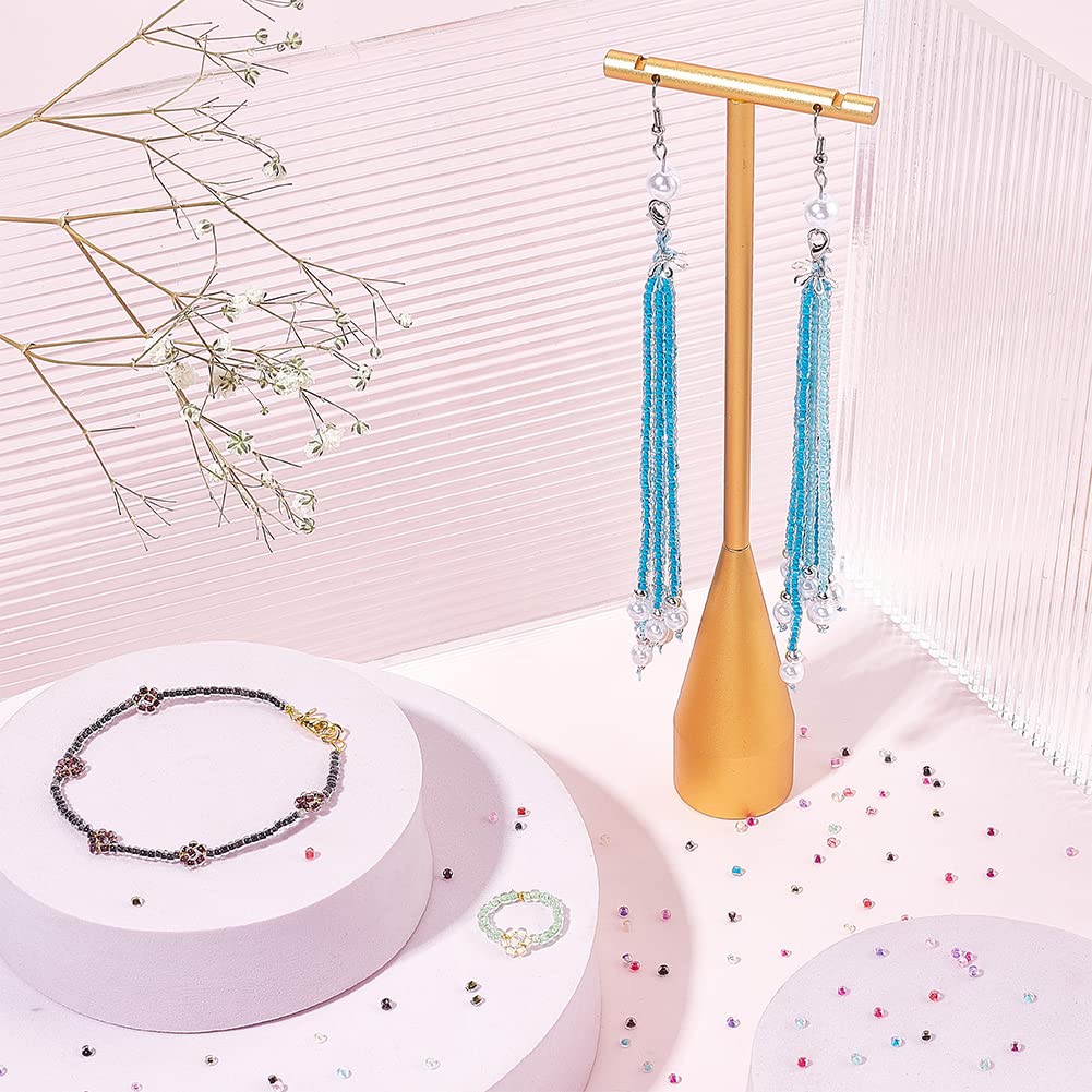 PH PandaHall Piese Margele de Seminte de Sticla de 2mm in 15 Culori Colorate Sticla Mici Rotunde Artizanat DIY Artizanat Accesorii Bijuterii 12.000 Culori, Margele, Margele, Consumabile,