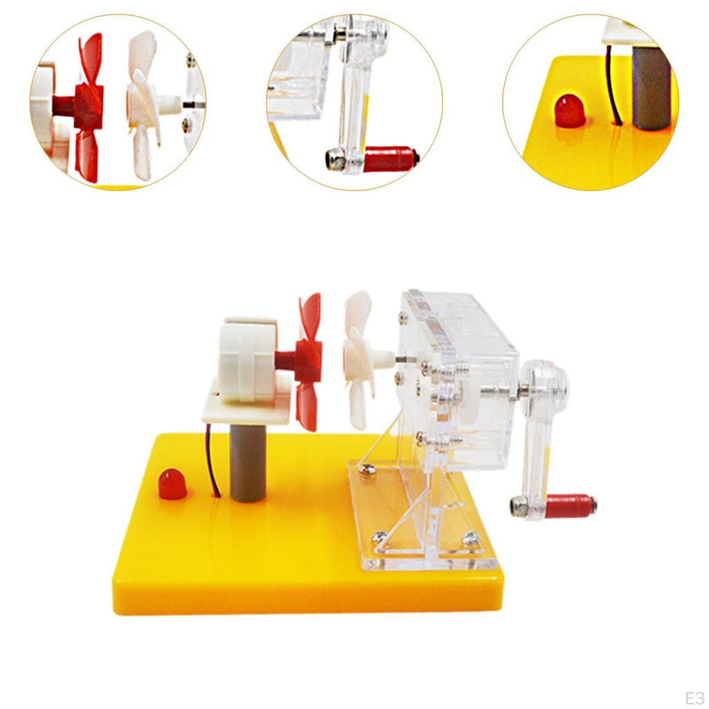 Kurbelgenerator Glühbirne Wissenschaftsexperimentierkasten für Bildung