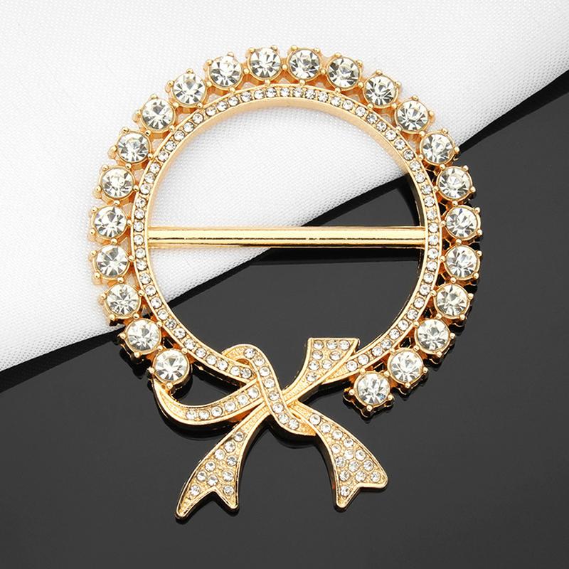 Headscarf Buckle Pearl   Clothes Corner Silk Scarf Shawl Brooch