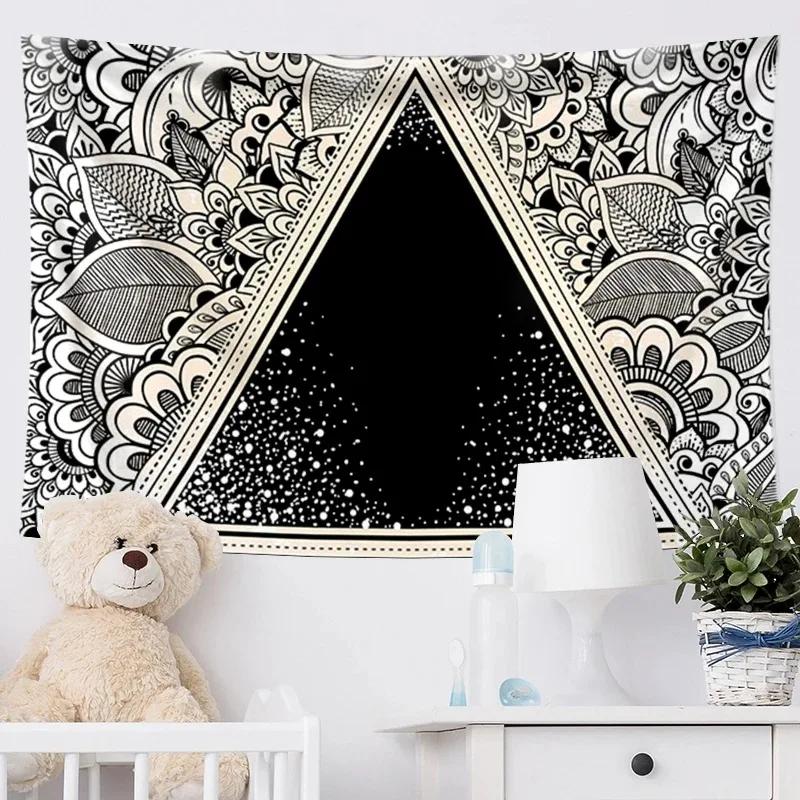 Home Wall Decoration Tapestry Mandala Psychedelic Array Hanging Cloth Office Living Room Tapestry