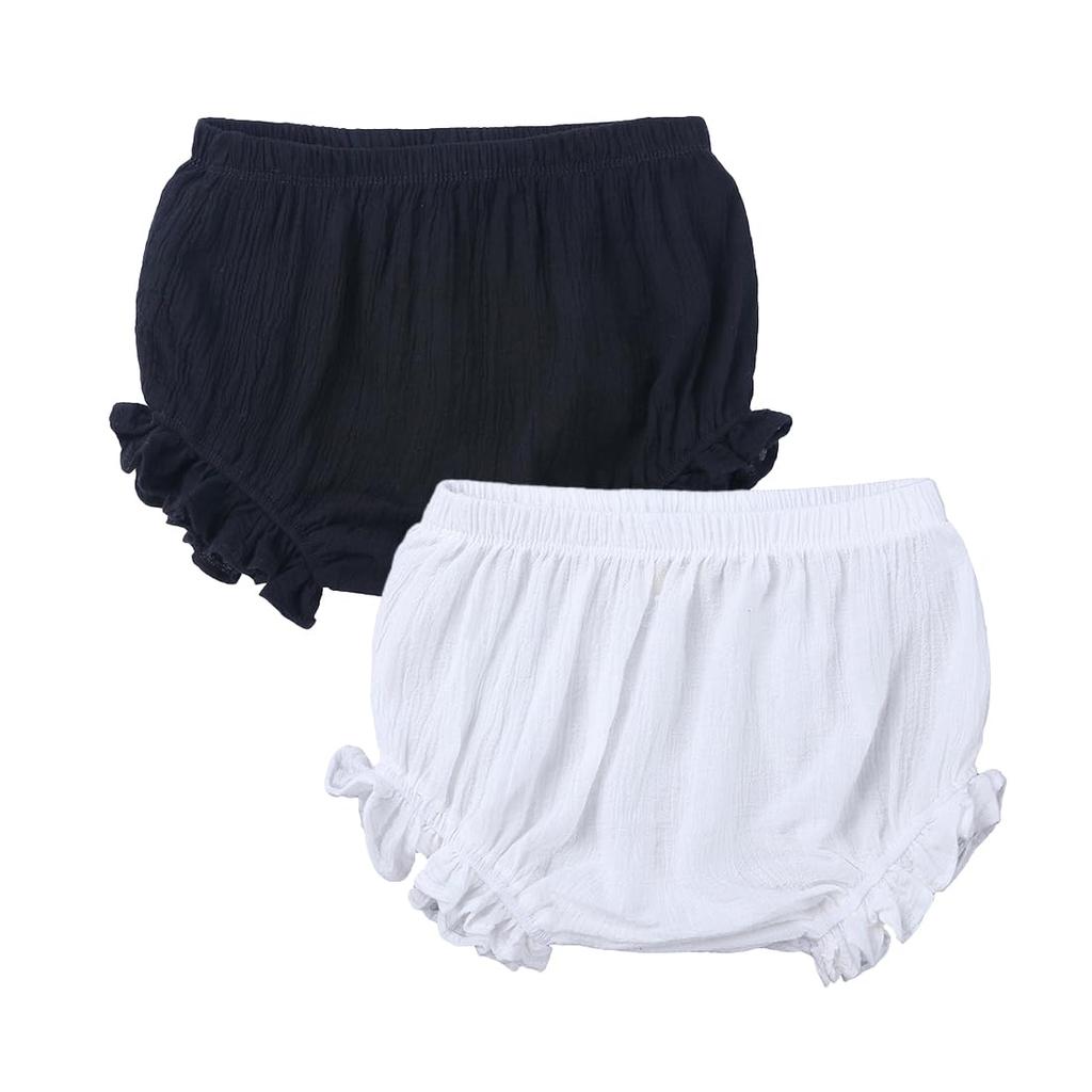 Buffydeer Baby Pumpkin Bloomer Newborn Underwear for Girls and Soft Cotton Bottoms Pants, Overpants, Shorts, 2-Piece Set, Boys, Breathable, (90,