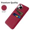 For Huawei Pura 70 Pro/Pura 70 Pro+ Case Card Holder Hard PC with Cloth Phone Protection Cover