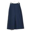 FENDI FQ7127 A5HP Navy Wool FF Pleated Wrap Over Skirt skirt 38 Navy brownUsed