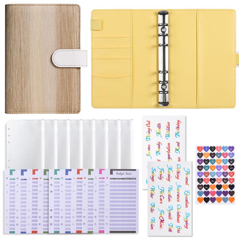 Macaron A6 Loose-Leaf Notebook for Phone, Cash, Budget, & Financial Planning